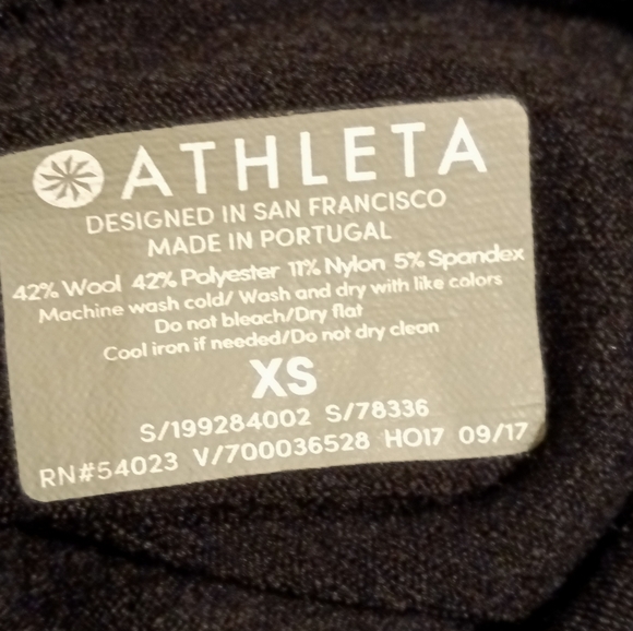 Athleta Wool Blend Sweater Women's Black Mock Neck/Turtleneck Size XS - Picture 10 of 12